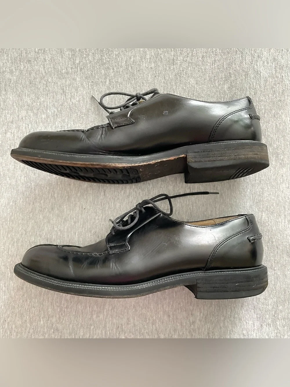 Kenneth Cole New York Men’s Size 10 Black Leather Lace-Up Dress Shoes